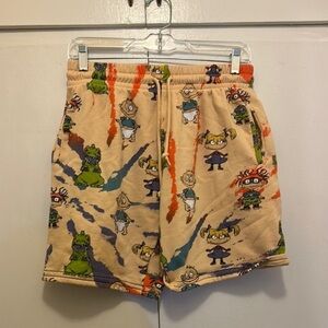 Nickelodeon Beige Cartoon Character Shorts